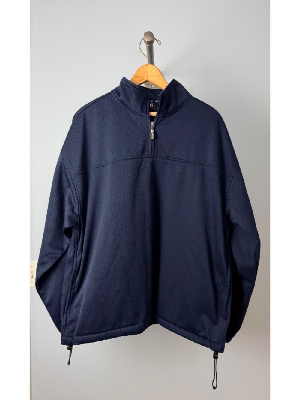 Ping Golf Navy 1/4 Zip Pullover Jacket Size M White Cliffs Country Club Logo